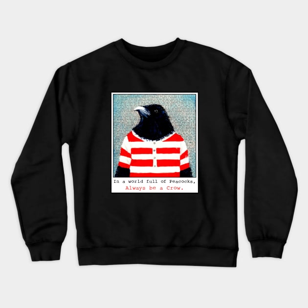 Peacock - Avery Crewneck Sweatshirt by Wild Crow Studio